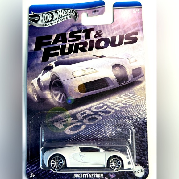 Hot Wheels Silver Series FAST AND FURIOUS RACING COURSE BUGATTI VEYRON 5/5 - Picture 1 of 9